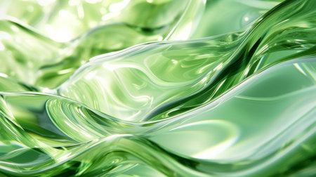 Abstract green glass background.の素材