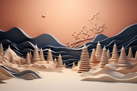 white christmas background in winter.の素材