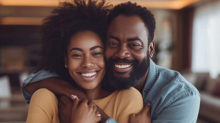 A joyful moment of clients and the agent celebrating a successful property closing.の素材