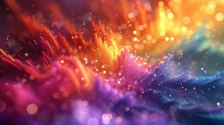 How to Produce a Breathtaking Abstract Multicolored Visualization.の素材