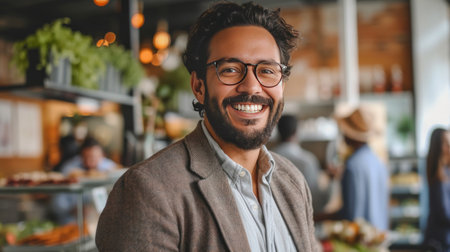 The real estate agent participating in community events or supporting local initiatives.の素材