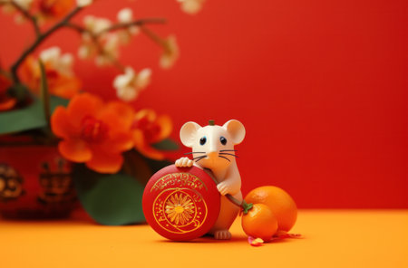 chinese guanxi or chinese new year decorationの素材