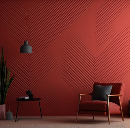 a red wallpaper with lines on it,の素材