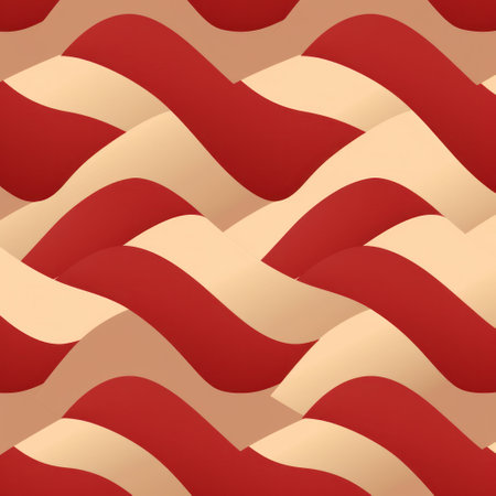 a swoosh red chevrons pattern on a red background,の素材