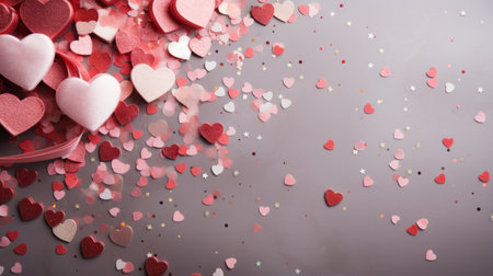 Valentine's day background with copy spaceの素材