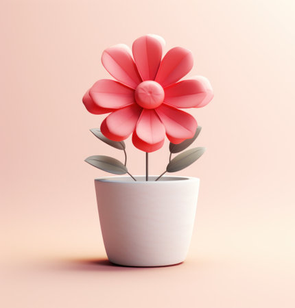 flower in a white flower pot,の素材