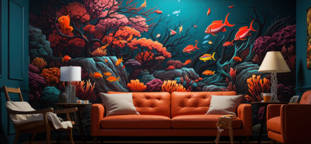 coral reef with tropical fish live wallpaper,の素材