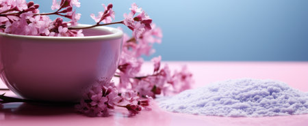 lavender salt, cup of coffee,の素材