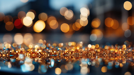 Summer party bokeh background. with copy spaceの素材