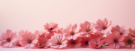 abstract background of pink flowers.の素材