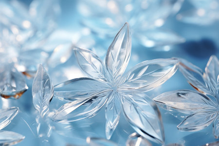 glass icy background frozen crystals fractal backgrounds.の素材