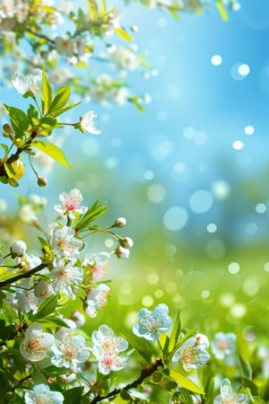 naturak spring background with copy space.の素材