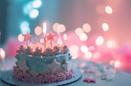 cute birthday cake.の素材