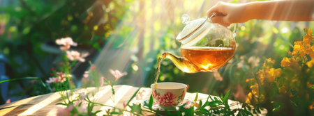 is it safe to drink tea to treat lung cancer.の素材