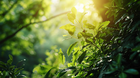 A concept background showing green energy.の素材