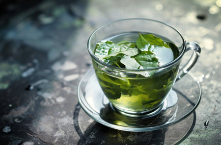 health benefits of green tea.の素材