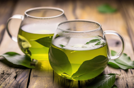 health benefits of green tea.の素材