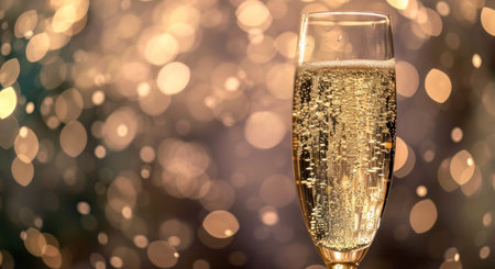champagne glass of champagne champagne.の素材