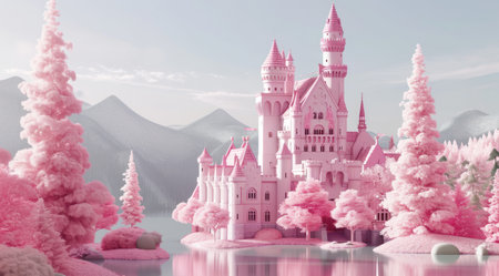 pink castle free download.の素材