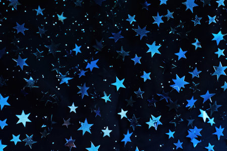 a black background image with many stars christmas.の素材