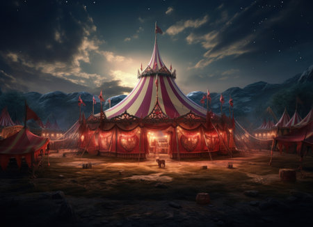 bollywood circus tent circus circus.の素材