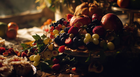 inkblots for food design, bakery, desserts, and pastry.の素材