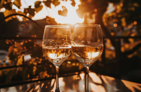 white wine and wine pairings.の素材