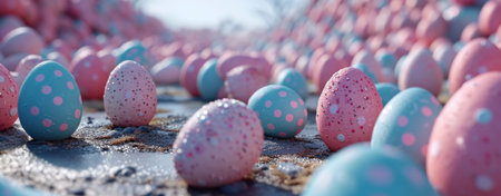 Easter eggs backgroundの素材
