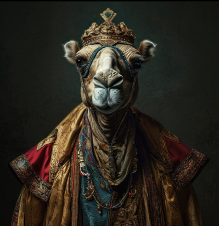 camel portraits by adair jackson.の素材
