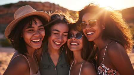 family smiling for family smiles.の素材