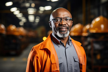 black african business leader reveals secrets of running an african mine.の素材