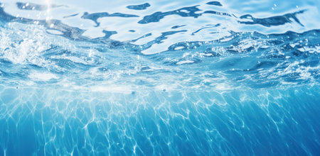 a blue and white image of water.の素材