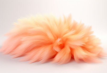 artificial orange fur.の素材