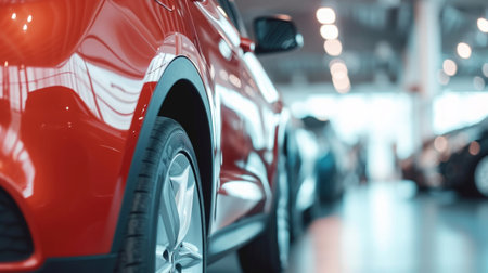 car rental advertising poster with copy space.の素材