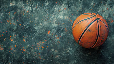 basketball advertising background with copy space.の素材