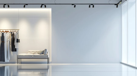 Fashion store advertising background with copy space.の素材