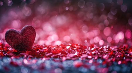 Magic beautiful valentine's day background with copy space.の素材