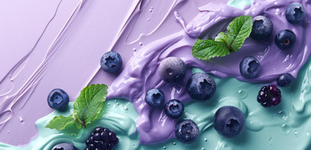 delicious blueberry smoothie smoothiesの素材