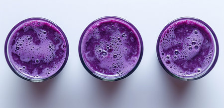 the purple smoothie with blueberriesの素材