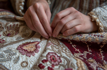 sewing hand hand embroidery hand tutorial on hand embroidery,.の素材