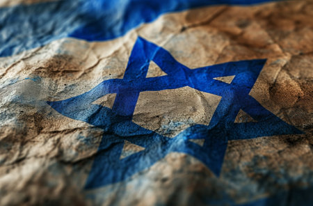 an image of the israeli flag.の素材