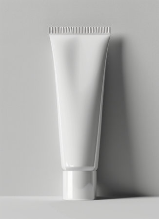 gray tube of toothpaste.の素材