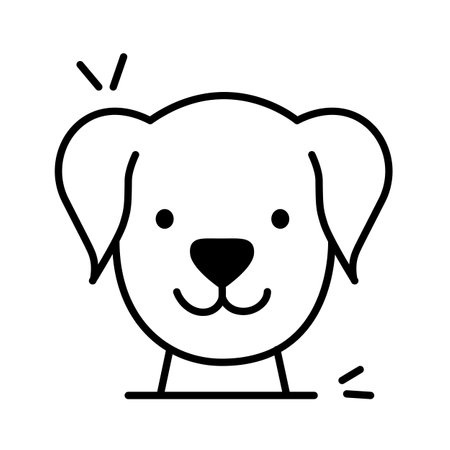 Simple Dog Logo. Vector Illustrationのイラスト素材