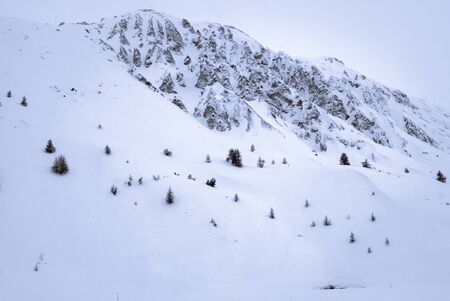 Winter panorama in the Alps