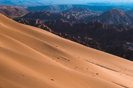 The landscape near San Pedro de Atacamaの写真素材