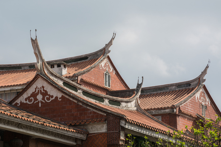 The traditional Chinese eaves decorationのeditorial素材