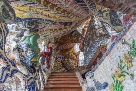 Linh Phuoc Pagoda in Da Lat of Vietnamのeditorial素材