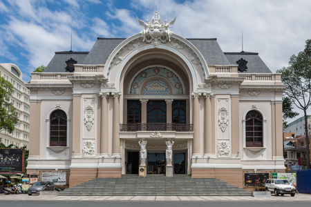 City Hall in Ho Chi Minh City of Vietnamのeditorial素材