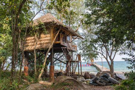Koh Rong island in Sihanouk of Cambodiaのeditorial素材