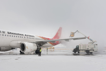 airplane at airportのeditorial素材